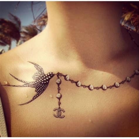 chanel tattoo bird